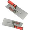 Generic Set di utensili per calcestruzzo con cazzuola piatta in acciaio inossidabile e manico in gomma morbida per costruzione leggera in muratura