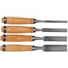 Homoyoyo Set 4 Pezzi Scalpelli per Intaglio Legno Professionali con Lama ad Arco Interno e Design Semi-circolare in Acciaio e Legno per Falegnameria e Laboratori Artistici
