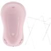 Hylat Baby Hug Me Rosa Vaschetta Bagnetto Neonato con Supporto e Tappo - Certificata TÜV Rheinland - per Bambini Fino a 12 Mesi in Plastica Senza BPA - Collezione Lite - Vasca neonato bagnetto