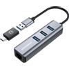 GrauGear G-HUB31L-AC Graugear USB-HUB 3x USB 3.0 Ports Type-A+ Gbit LAN retail