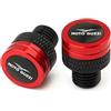 SiMuRYP Copriforo Base Specchietto Lega Alluminio Per Guzzi V85TT V100 Mandello V7 Stone V85 TT Bobber Breva 850 1100 1200 Tappi Per Fori Specchietti Moto CNC Viti Bulloni(Red)