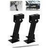 RATSTONE 2 Pezzi Piedini Stazionamento Camper,Cric Di Parcheggio,Martinetto Stabilizzatore Per Camper,Supporto Parcheggio Martinetto Regolabile Da 650 Libbre,Adatto Per Camper,Roulotte,Ecc.(Nero)