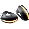 QKLsudua 2pcs dinamico sequenziale lampeggiante compatibile con VW GOLF 6 VI MK6 GTI R linea R20 Tou-ran va-riante EOS Sha-ran LED Kit indicatori di direzione per specchio laterale-con foro