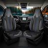 GIOVANNI BUTTI Coprisedili per camper, compatibili con Fiat Ducato, Citroën Jumper, Peugeot Boxer, set di coprisedili in lino per sedili pilota conducente e passeggero, camper e roulotte, nero-blu