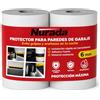 NURADA Protezione Parete Garage e Colonna Parcheggio - 2 Rotoli di Schiuma Autoadesiva 2m x 20cm x 6.5mm, Imbottitura Antiurto per Portiere Auto, Facile Installazione - Grigio