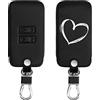 kwmobile Custodia Compatibile con Renault con 4 tasti Smart Key (solo Keyless Go) - Cover Chiavi Auto Protezione Copri Telecomando - Copri Chiave Copertura Cuore