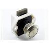 Riloer Serratura a pressione per serratura armadietto Caravan Push Lock Blocco con pulsante grande senza chiave Compatibile con camper navi e yacht P01-WN Bianco