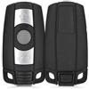 kwmobile Custodia Compatibile con BMW con 3 tasti (solo Keyless Go) - Cover Chiavi Auto Protezione Copri Telecomando - Copri Chiave Copertura nero