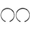 KCBHSH Adesivi Per Interni Auto Per Mercedes Per Benz, Per Smart 451, Per Fortwo 2008-2015, Adesivi Per Cornice Tachimetro, Protezione Adesivi Per Interni Auto(Nero)