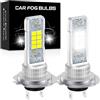 Teguangmei H7 LED Lampadine Fendinebbia, 10000LM 6500K Bianco 600% Luminosità, CSP Chips H7 LED Lampade Fendinebbia DRL, Dimensioni Originali Plug & Play, 2 Pezzi