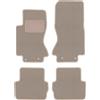 wielganizator Tappetini per auto in velluto beige, adatti per: Jaguar S-Type X204 (2002-2008) Set di tappetini in velluto per auto 4 pezzi