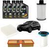 Somer Car KIT TAGLIANDO FILTRI OLIO 0W20 COMPATIBILE CON ALFA ROMEO STELVIO 2.2 DIESEL 210 CV
