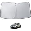 LUWU [Aggiornato] Parasole Auto per Renault Arkana 2021-2025 2026 Protezione Parabrezza Anteriore Pieghevole Riflettente UV e Calore Copertura Interna con Copri-Volante Accessori Arkana
