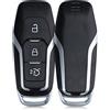 kwmobile Custodia Compatibile con Ford con 3 tasti MyKey (Key Free) - Cover Chiavi Auto Protezione Copri Telecomando - Copri Chiave Copertura nero