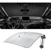 LUWU [Aggiornato] Ombrello Parasole Auto Compatibile con Nissan Juke F16 Hybrid 2020-2025 2026 Parabrezza Parasole Auto ad Ombrello Pieghevole per Parabrezza Anteriore Interno Juke F16 Accessori