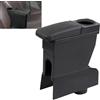 Clickovia Scatola portaoggetti centrale per Leapmotor T03 2023-2025, bracciolo per auto con poggiabraccio estensibile, portabicchieri e vano portaoggetti centrale con scomparto guanti