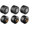 susiodeu Per Sistema di monitoraggio della Pressione dei Pneumatici per Camion RV 6 Set Bluetooth TPMS con 6 sensori Esterni Supporto IO-S e Android per Camper