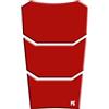 Paraserbatoio.it PARASERBATOIO RESINATO NEUTRO ADESIVO EFFETTO 3D, PER MOTO - UNIVERSALE - forma Wyoming compatibile con BMW Adventure, misura 25,5 cm x 15 cm Colore Rosso