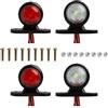 Supecesorio Luci Ingombro Laterali LED 12 V 24V, Luci di Segnalazione laterale, 4 Pezzi Rosso Bianco Double Face luci posizione led, Luci laterali a LED per Rimorchi, Autobus, SUV, Roulotte, Furgoni