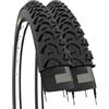 ECOVELO 2 COPERTONI 20 X 1.75 (47-406) PNEUMATICI IN GOMMA TASSELLATI MTB BAMBINO MOUNTAIN BIKE CITY BIKE BIMBO/A