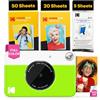 KODAK Printomatic Fotocamera - 75 Fogli - Stampa Zink 2x3" - 5MP, Portatile - Verde, Fotocamera + 75 fogli