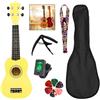 HUAJINGKEJI 21Inch Legno Ukulele Chitarra 4 Corde Strumenti Musicali Apprendimento Educativo Tutorial Primario Per Studenti Principianti