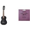 YAMAHA GL1 GuitaleleChitarra in Legno con Dimensioni Ukulele (43,2 cm, scala da 17)6 Corde (3 in nylon/ 3 in acciaio), Custodia & Cordoba Guitars AQUILA 96C Muta Corde Per Guilele/Guitalele