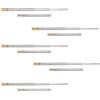 Emuca - Guide per cassetti con cuscinetti a sfera 45mm x 650mm, Set di 5 coppie di binari ad estrazione totale con chiusura ammortizzata