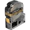 vhbw Cassetta nastro compatibile con Epson LabelWorks LW-1000P, LW-600P, LW-500, LW-400, LW-300 etichettatrice 8m x 12 mm nero su oro
