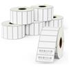 BETCKEY - 6 Rotoli di Etichette Film Rimovibili,38mm x 13mm, 14100 Etichette a Distacco Facile Senza Residui per Stampanti Termiche