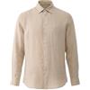 Liu Jo Uomo Camicia Manica Lunga QA6204T4359 Lino Beige Scuro 40