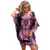 Trillion London Caftano da donna in cotone viscosa copricostume da spiaggia | bikini e copricostume da bagno | abbigliamento da casa per le vacanze | costumi da bagno da donna | UK 6 a 14