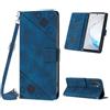 Mo-Beauty Custodia per Samsung Galaxy Note 10+ / Note 10 Plus, PU Pelle Portafoglio Flip Custodia a tracolla [Supporto] [Scomparto per carte] [Chiusura Magnetica] Cover per Samsung Note 10+ - Blu