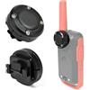 HYSHIKRA HYSHlKRA Clip posteriore di ricambio con forte magnetismo per walkie-talkie, compatibile con le radio bidirezionali Motorola T42, T100, T200, T210, T260, T265, T270, T80 e T800 (Nero)