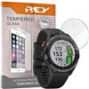 REY Pack 3X Pellicola salvaschermo per Garmin Swin 2 33mm - Approach S62, Vetro temperato, di qualità Premium