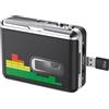 Mersoco Lettore di cassette USB, convertitore da banda a MP3, lettore musicale portatile, convertitore a cassette a MP3, con cuffie, nessun PC necessario