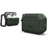 URBAN ARMOR GEAR Scout - Custodia per Apple AirPods Pro 2022 [Wireless Charging Compatibile/Status LED visibile, TPU testurizzato, moschettone rimovibile] Oliva