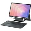 FIABANO Custodia a libro con tastiera Bluetooth wireless per Samsung Galaxy Tab S11 Ultra (14,6 pollici) SM-X930 / SM-X936B, tastiera retroilluminata rimovibile, mouse trackpad, supporto regolabile