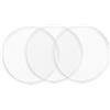 kwmobile 3x gel pad adesivi universali - pads in silicone antiscivolo autoadesivi supporto per smartphone e navigatore auto - Compatibile con Tom-Tom - trasparente
