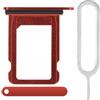 Generic iReplaceParts - Vassoio di ricambio per SIM con guarnizione in gomma con espulsore per vassoio SIM, per iPhone 12 Mini e iPhone 13 Mini (5,4 pollici) (rosso)