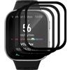 GIOPUEY 3 Pezzi Pellicola Protettiva per Amazfit Bip Max, [Piena Copertura] Materiale omposito Protezione Pellicola [Anti-graffio] - Trasparente