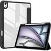 ProCase Cover per iPad Air 11 M4 2026/M3 2025/M2 2024 e iPad Air 5a/4a 10.9 2022/2020, con Portapenna, Retro Posteriore Trasparente Smart, Nero