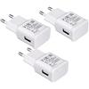 PhoneThrone - Alimentatore USB Universale, compatibile per Samsung 5V 2A, Caricatore USB Compatibile con Tutti i Dispositivi: Smartphone, Smartwatch, Tablet, Luci Led (Filo non incluso) (3 SPINE)