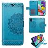betterfon Samsung Galaxy A51 - Custodia a portafoglio con chiusura magnetica, per Samsung Galaxy A51 SM-A515, colore: Blu Mandala