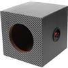 SHINEOFI Cassa per Subwoofer Auto in Legno e Pvc Nero, Scatola Altoparlante Compatta Isolamento Vibrazioni e Bassi Profondi, per Uso Quotidiano in Viaggi e Commuting