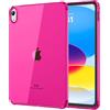 MoKo Custodia per iPad (A16) 11a Generazione 2025, iPad 10a Generazione Custodia 2022 Cover Protettiva in TPU Trasparente Morbido Antiurto e Leggero con Posteriore Trasparente, Magenta