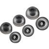 AZLA SednaEarfit MAX TWS 6 - Tappi di ricambio per cuffie senza fili - Tappi per le orecchie in silicone per ridurre il rumore, compatibili con Sony, Samsung, Sennheiser e Devialet (Dark Gray, MS-ML)