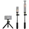 HAFOKO Desktop Macchina Fotografica Treppiede Estensibile Mini Bastone per Selfie Telefono Treppiede Vlog Viaggio con 360° Palla Compatibile per Gopro/DJI Osmo Pocket 3/Insta 360 X4/X3 Go3 3s/Webcam
