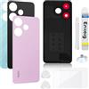 Enkeig Vetro Posteriore Sostituzione per Xiaomi Redmi 13 2404ARN45A/24040RN64Y Back Cover copribatteria + Kit di Riparazione (Rosa)