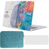 FFBOFFC Custodia per MacBook Pro 13 Pollici 2020 2019 2018 2017 2016 Modello A2338 A2289 A2251 A2159 A1989 A1708 A1706, Plastica Rigida Case & Tastiera Cover & Borsa, Cervello pensante blu
